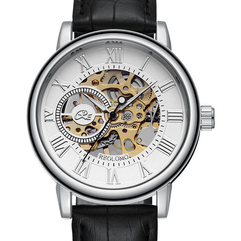 UTHAI M2 Fashionable Men watch, hollowed out transparent automatic mechanical watch, business clock gift watches for man