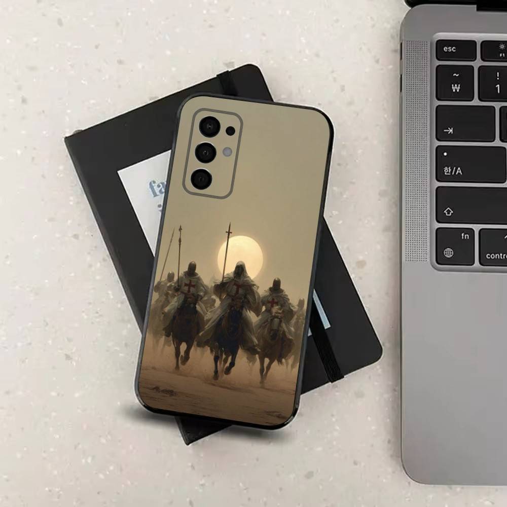 Crusaders Belief Knight Phone Case For Samsung Galaxy A73,31,8,9,53,32,72,41,J7,52,71,22,Note Soft Black Silicone Cover