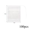 100pcs Disposable Tea Bags with Drawstring, Infusion for Herbal Tea, Coffee and Medicinal Use, for Home, Restaurants and Cafes