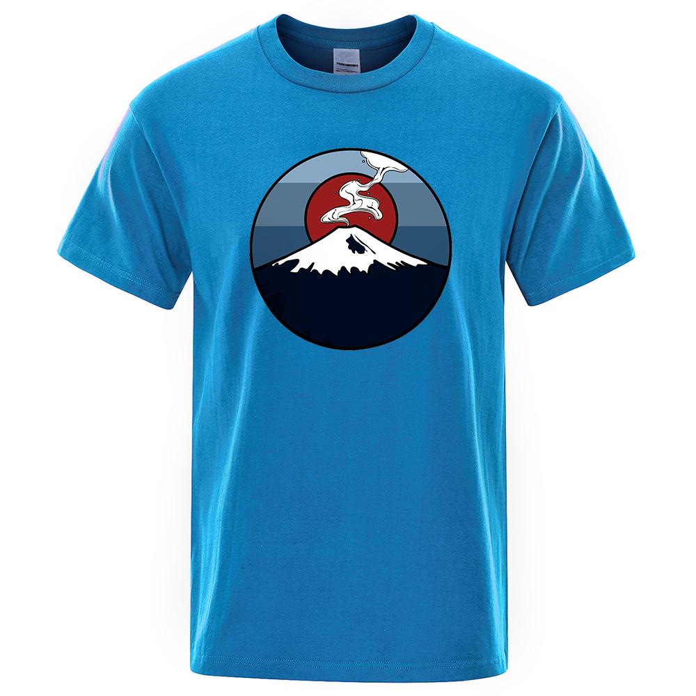 Mt. Fuji, Japan Mens T Shirt Fashion Cotton Eco-Friendly T-Shirts Summer Tee Clothes Tshirt Hip Hop Oversize Loose Men T Shirts