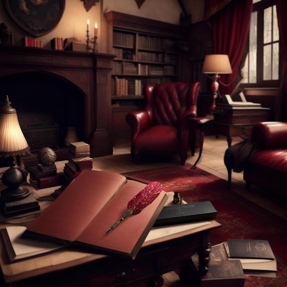 English Calligraphy Pen, Feather Pen, Dip Pen, Practice Calligraphy Pen, High-end, Art, Artistic Calligraphy, Glass Comic Pen