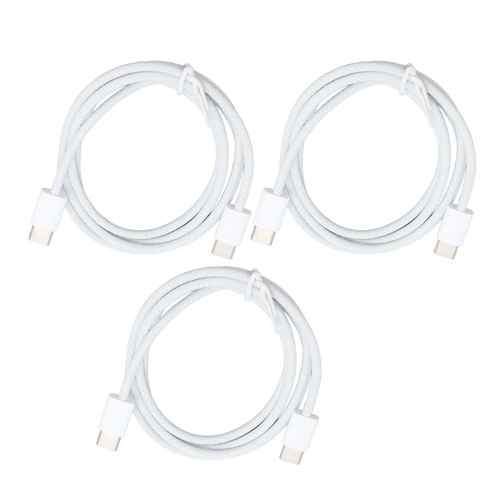 

3pcs USB C to USB C Cable PD 60W Type C to Type C Cable Compatible for IPhone 15 15 Pro 15 Plus 15 Pro Max for Galaxy