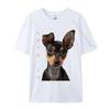 Maglietta Pinscher Nano Mamma Papà del Cane T-shirt Amore Cucciolo Magliette per Animali Domestici Ultimo Modello Camisa Manica Corta Magliette Unisex Top Casual T-shirt