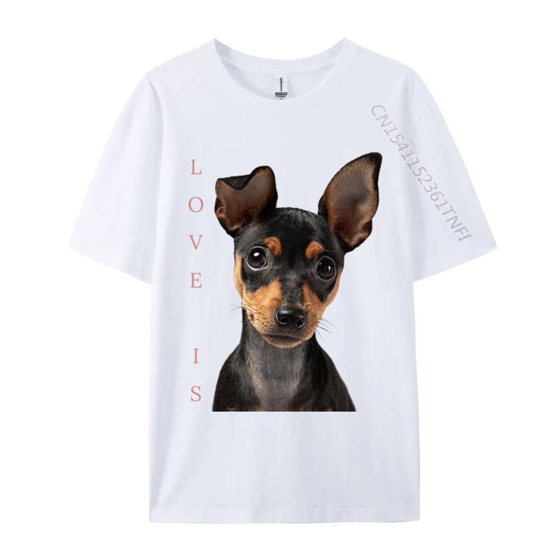 Miniature Pinscher Shirt Dog Mom Dad Tshirt Love Puppy Pet Tshirts Latest Camisa Short Sleeve Unisex Tshirts Casual Tops T Shirt S