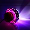 Motorcycle LED Headlight Projector Lens Dual Angel Devil Eye Head Lamp   Type Blue Pink