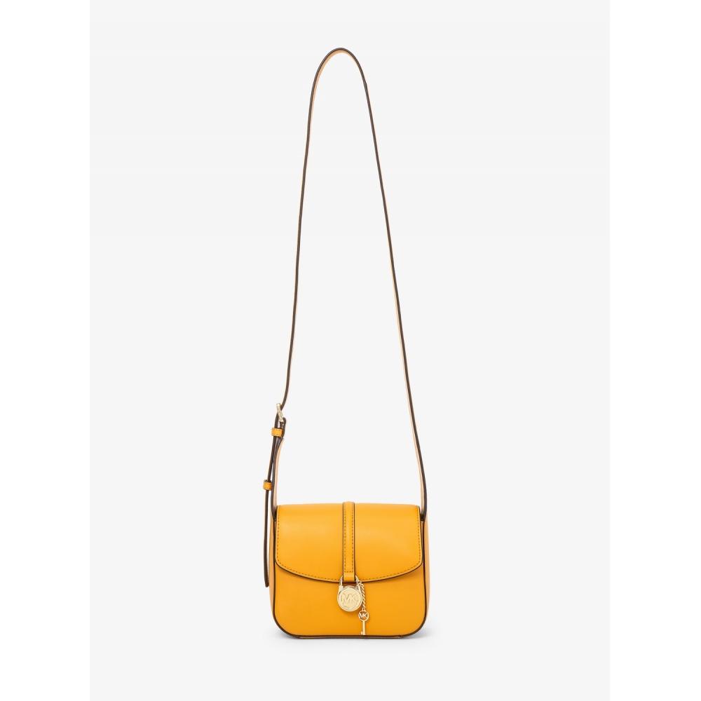 

MICHAEL KORS LYRA FLAP CROSS BODY SMALL 35F4G1YC1L7676 GOLDEN ROD