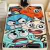 Gumball-Print Flanelldecke, Hohe Qualität, Bequem für alle Jahreszeiten, Heimdekoration, Wärme und Komfort