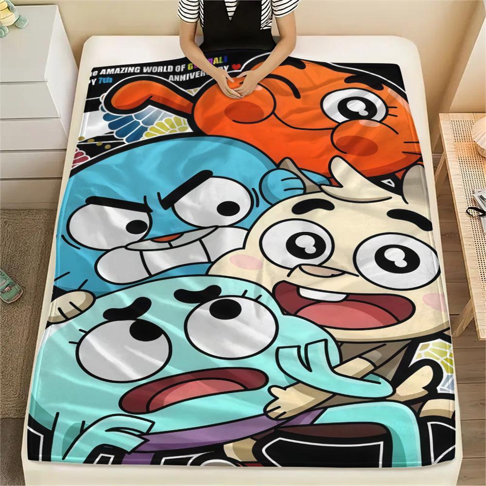 Gumball-Print Flanelldecke, Hohe Qualität, Bequem für alle Jahreszeiten, Heimdekoration, Wärme und Komfort