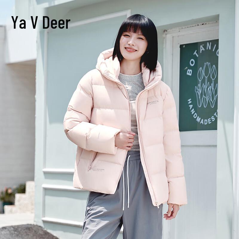 

Yalu Женская модная короткая куртка-пуховик с капюшоном L