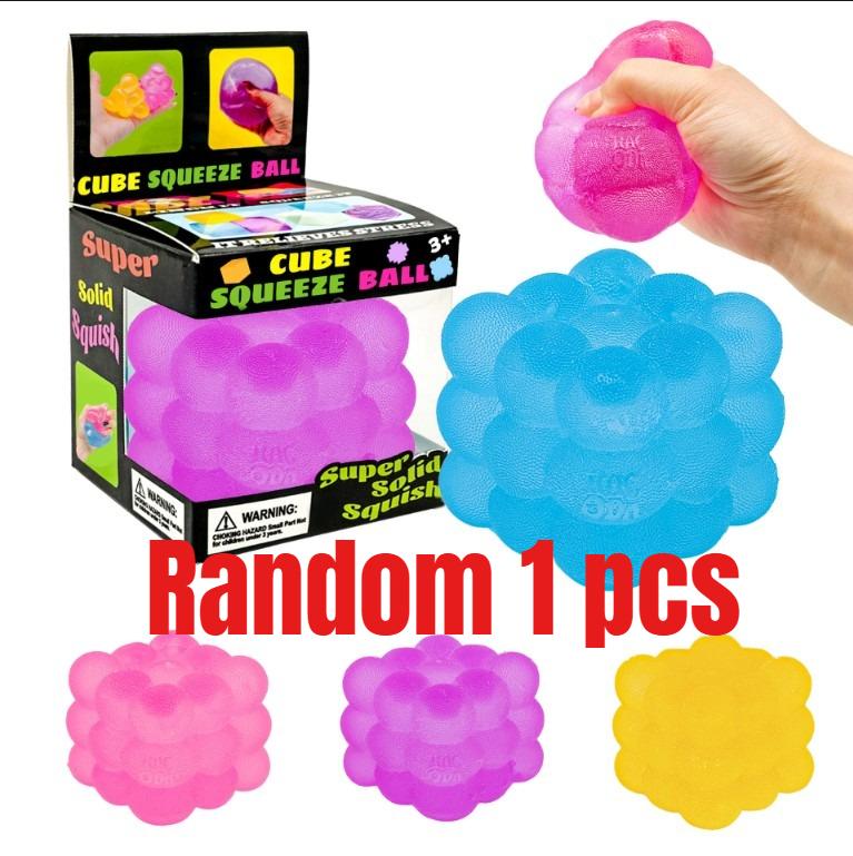 2026 New Pinch Candy Jellyfish Flow Pattern Cube Slow Rebound Stress Maltose Pinch Stress Toy Children s Gift