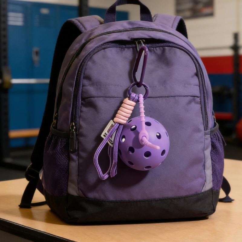 Pickleballs Keychain Accessory For Sports Enthusiasts And Students Pickleballs Charm Keyring For Everyday Use And Sports