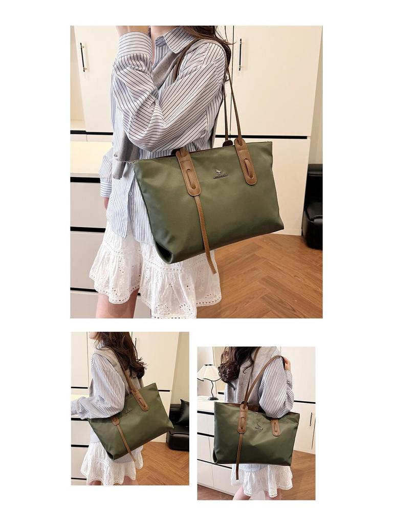 Jesienna Damska Torba Tote Dużej Pojemności - Jednolity Kolor, Wszechstronna, Modna Styl Na Ramię i Pod Ramię