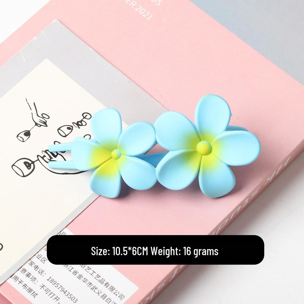 Elegant Matte Flower Updo Duckbill Hair Clip for Women