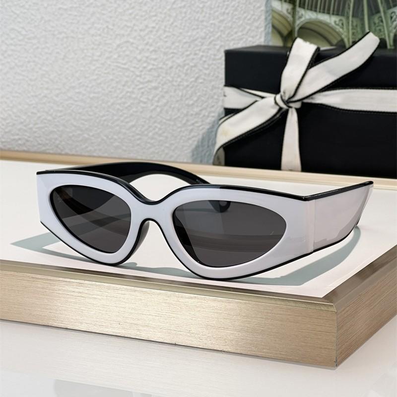 Nuevas gafas de sol de panda, gafas de sol cat-eye en blanco y negro, adelgazantes y que cubren la cara, recomendadas por celebridades de internet, gafas de moda