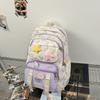 New high-value, fresh, sweet and cute bear backpack, large-capacity backpack for junior high school students