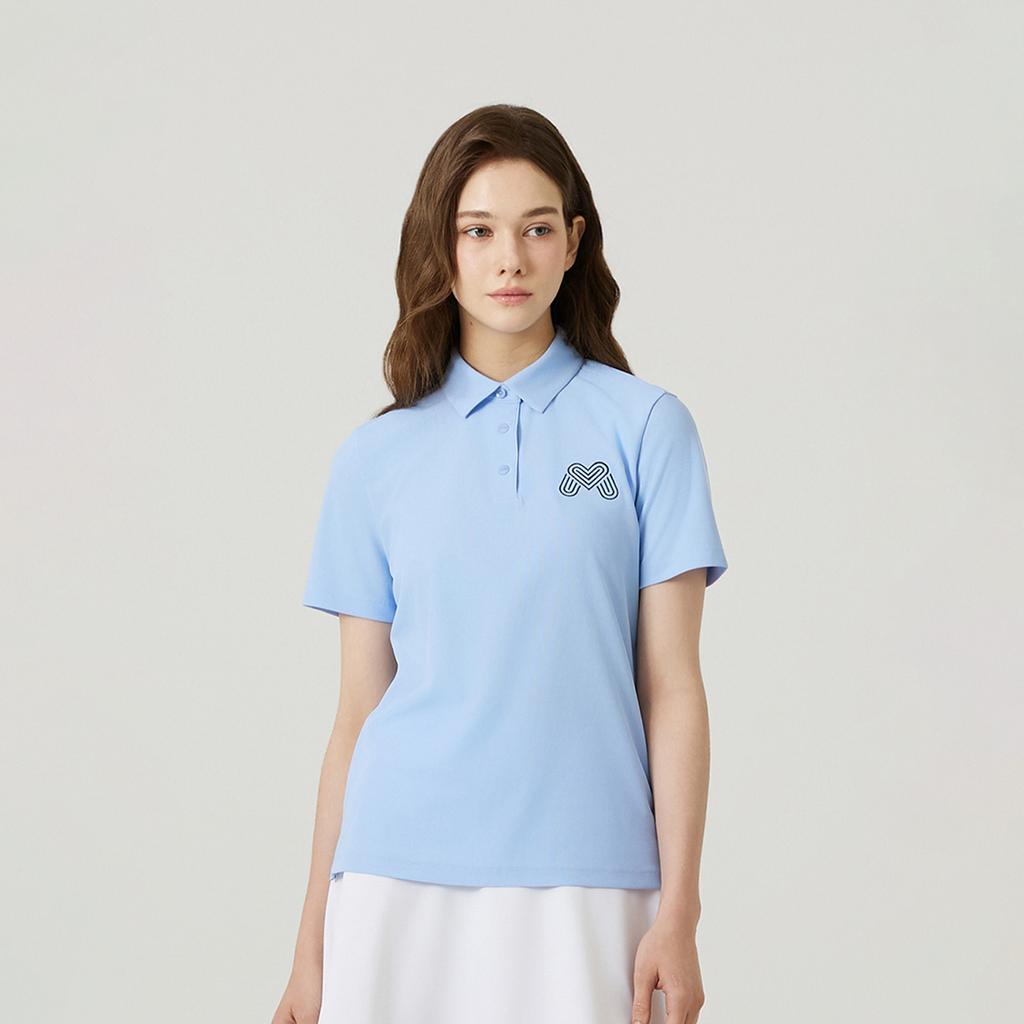 MARTINE GOLF Big M Basic Fit Half Sleeve T-Shirts_S/Blue