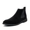 Chelsea Boots Men Blue Faux Suede Classic Fashion Business Casual Men Short Boots Ankle Zapatos De Seguridad Hombre