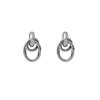 Simple and Cool Geometric Circle Earrings, European and American Retro Double Layered Winding Design, Fashionable Earrings and Accessories.