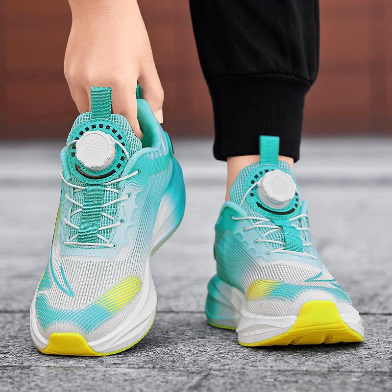Kids Flyknit Sport Sneakers Lightweight Breathable Anti Slip Soft Sole School Walking Running Casual Shoes Daily Travel Outdoor