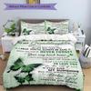 3Pcs Grandma'S Love Granddaughter Bedding Set Soft Fabric Duvet Cover Pillowcases Home Christmas Xmas Halloween Gift 1 Duvet Cover 2 Pillowcase G153