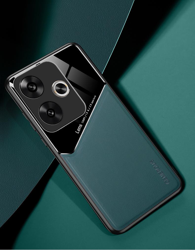 For Xiaomi POCO F6 Pro Case Luxury Soft Leather Texture Magnetic Protective Back Cover Case For Xiaomi POCO F6 F6Pro Phone Shell
