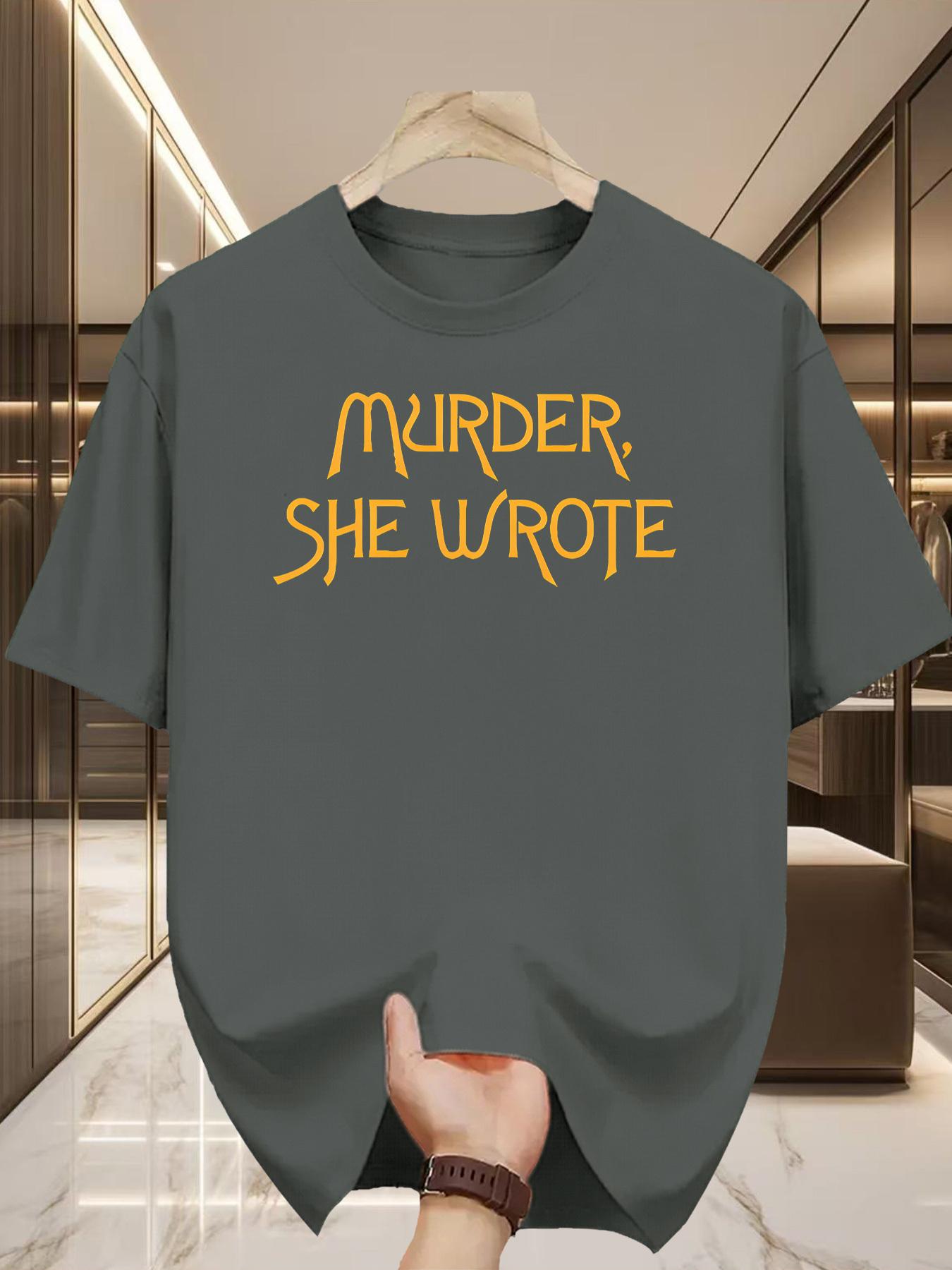 

Novelty Murder She Wrote Movie Graphic T Shirt Womens Unisex Cotton Tee Summer Spring Oversized ONeck Streetwear Vintage Tops 4XL