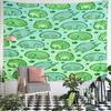 Cute Cartoon Frogs and Lily Pads Pattern Pattern Wall Hanging Tapestry Decorative Tapestry Home Decor for Bedroom and Living Room