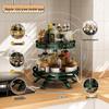 Multi-Layer Rotating Kitchen Seasoning Rack for Countertop Bottle and Jar Storage
