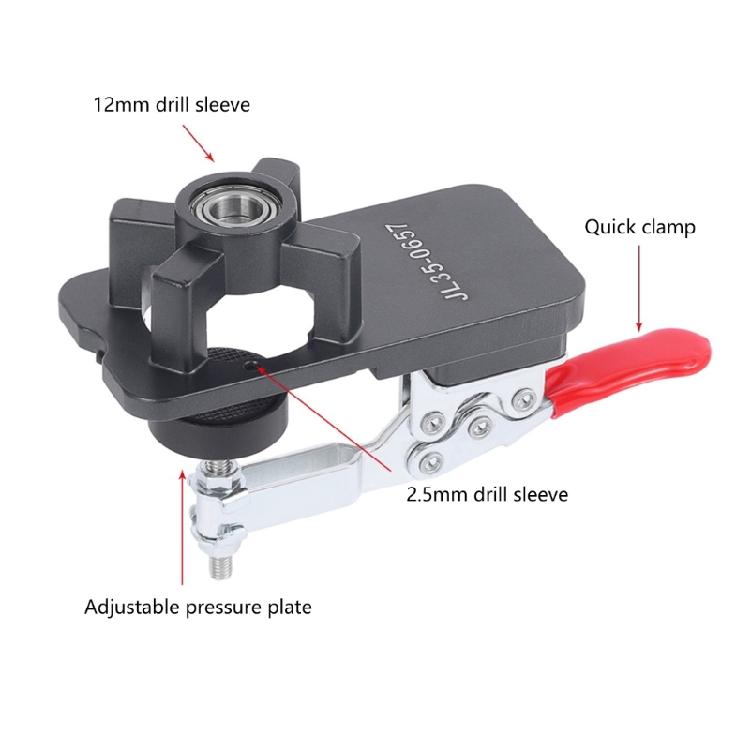 Woodworking Hinges Mounting Tool Door Hinge Jig Hinge Hole Drill Guide Locator Concealed Hinge Jig with Clamp