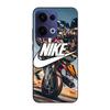 Phone Case - Maniacase - Oppo Reno 13 5G - Silicone - Flexible - White Nike Logo Motorcycle Wheel
