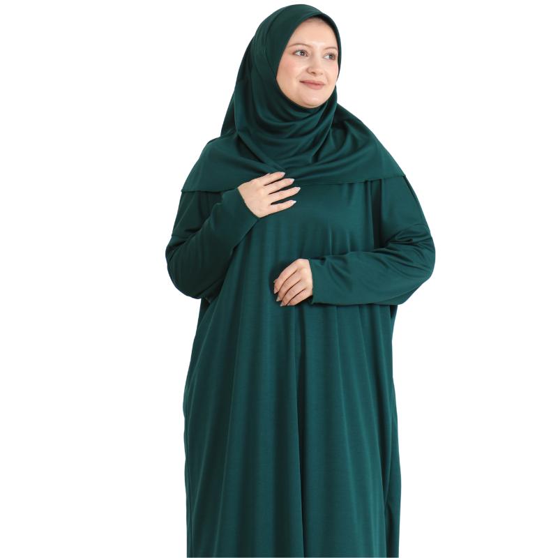 Women Prayer Dress With Hijab Rug Tasbih Muslim Set Islamic Clothes Abaya Jilbab Dubai Kaftan For Eid Ramadan