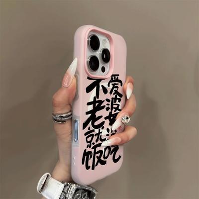 Magnetische Jelly Zwei-in-Eins Handyhülle für Iphone14promax Stark Magnetisch Mattiert Kreativ Schlichter Stil