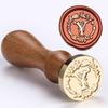 Sealing Stamp Wood Handle with Letter Stamp Head, for Scrapbooking Seal Envelopes Wedding Invitation Embellishments