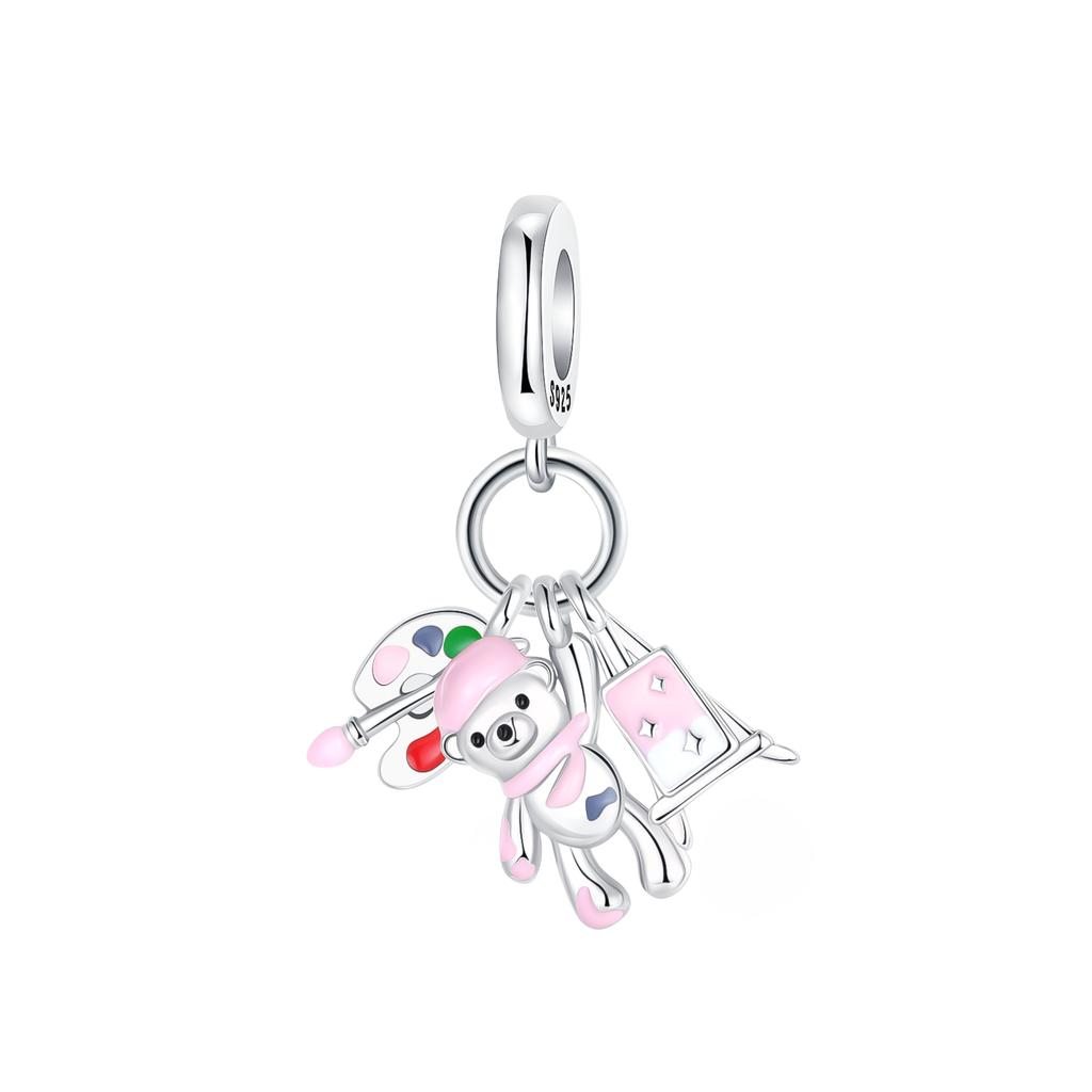 925 Silver Animals Series Charms Dog Cat Bear Pets Beads Fit Bracelet Necklace DIY Woman Pendants Fine Jewelry