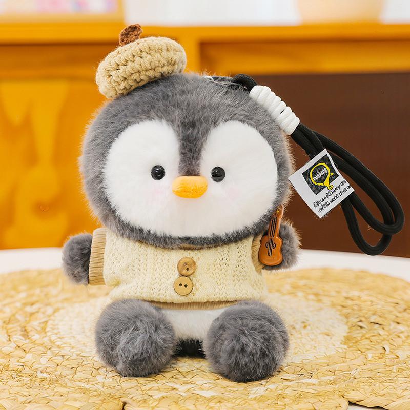 Cute Penguin Plush Keychain With Cartoon Design For Kids Gift And Ocean Aquarium Decor
