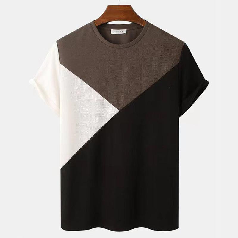 

Барвисті графіті 3D цифровий друк футболки чоловічі фарба контрастні чоловічі футболки трендові смугасті з коротким рукавом топи 5XL