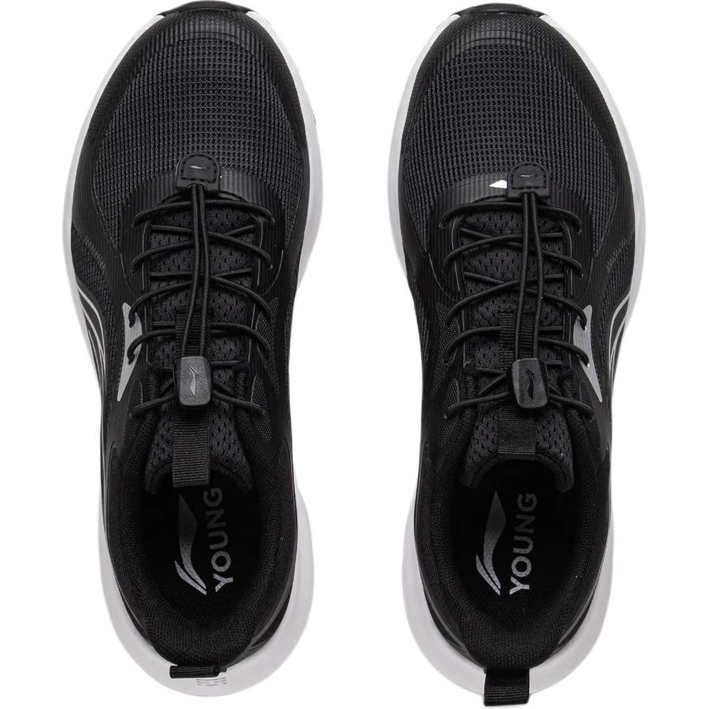 Li Ning Kids Comfortable Versatile Durable Low-Top Running Shoes Kids Running Shoes Black YKFV149-3