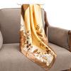 Spring and Summer New Polyester Silk Scarf Square Scarf High-end Simulation Silk Fashion Printed Scarf Women's Bag Small Shawl