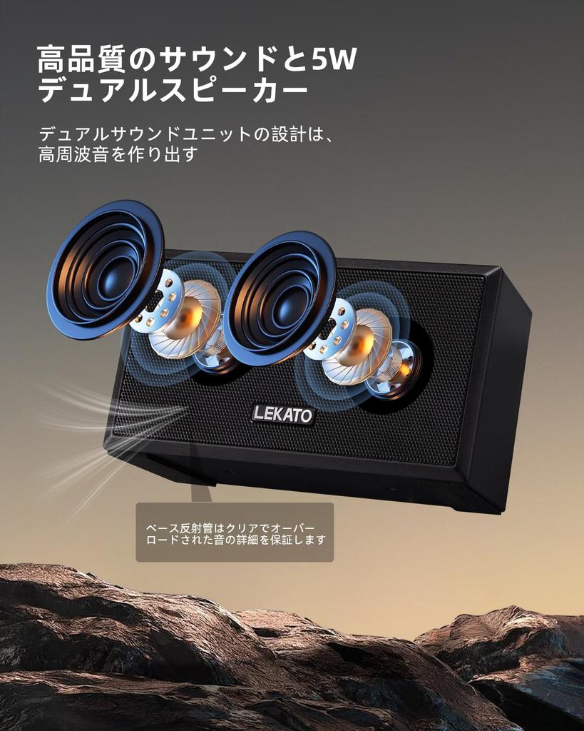 Portable 5W Mini Guitar Amplifier with Clean Overdrive Mini and Everyday Practice Effect, Bass, Bluetooth, (Black)