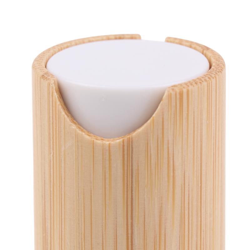 Leere 15 ml 30 ml 50 ml Bambus Airless Vakuum-Pumpflasche für Make-up-Creme Serum Lotion Hautpflege Viole Kosmetikbehälter