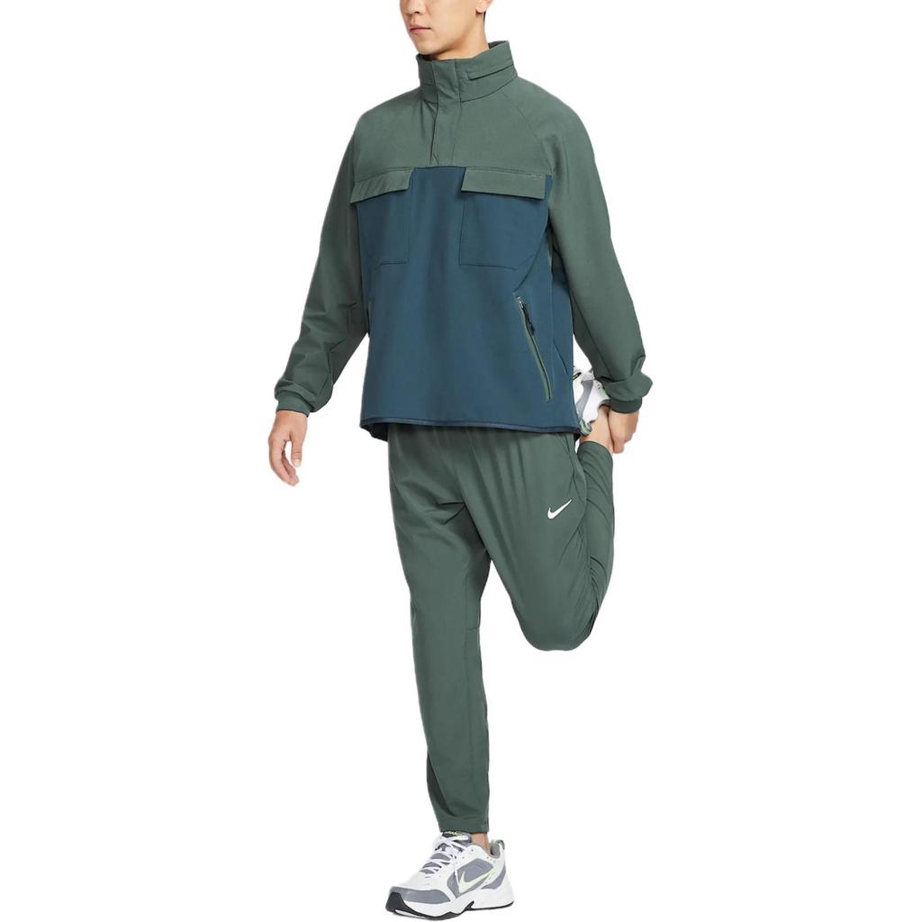 Nike Hooded Sports Casual Long Sleeve Multi-Pocket Outdoor Work Jacket Men Jackets Green FV8763338