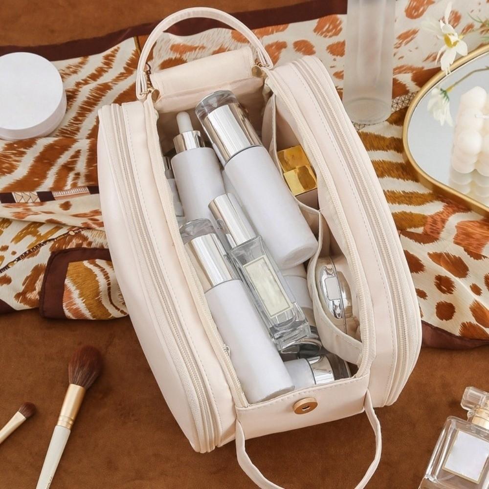 Waterproof Makeup Pouch Bag Multifunction Travel Wash Bag Ins PU Leather Cosmetic Bag  Shopping