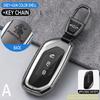 Zinc Alloy Genuine Leather Auto Key Fob Cover Fit For Dongfeng Forthing Fengxing T5 Evo Smart Key Ring Protector Case Housing Remote Auto