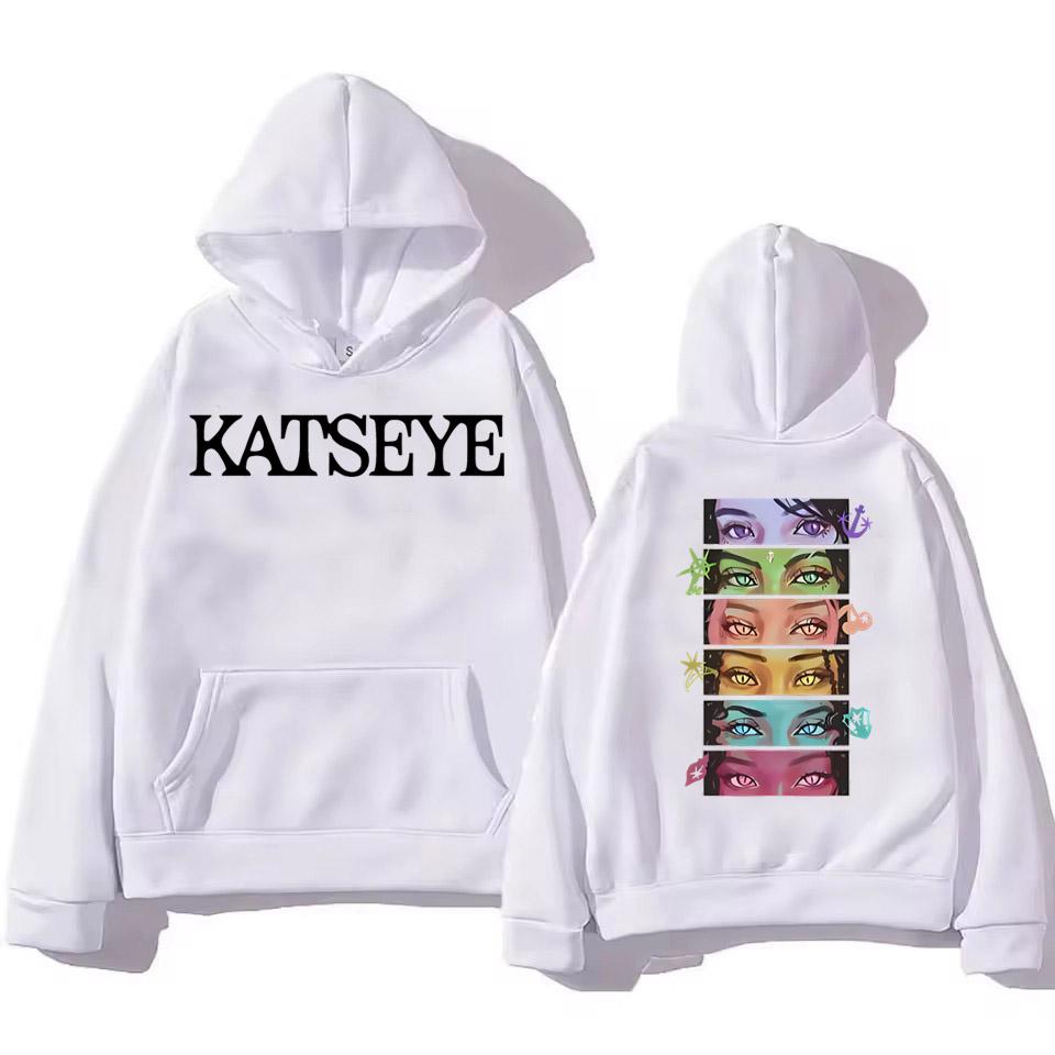 OUHZNUX Sweat à Capuche Kpop Katseye – Mode Harajuku, Oversize, Imprimé, XS à 3XL
