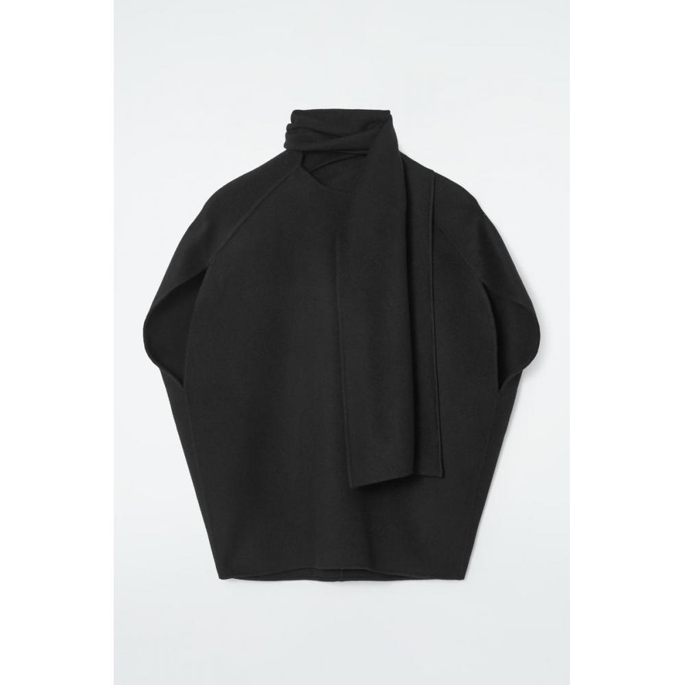 Cos Japan Double Face Scarf Blouse