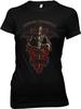 AVENGED SEVENFOLD - Roses Skeleton S,M,L,XL New Juniors Top Girlie T Shirt Top