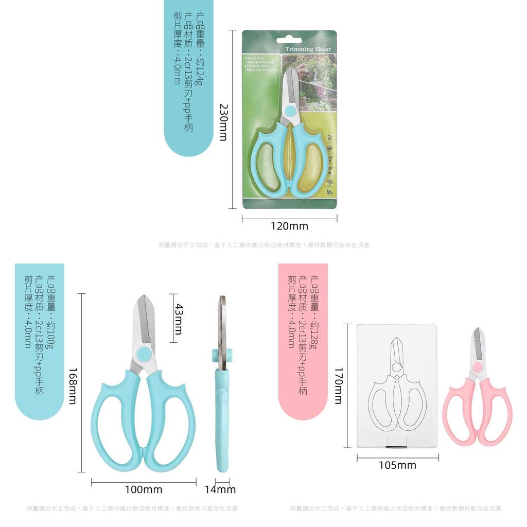 Garden Pruning Scissors With Stainless Steel Blades For Flower Arranging And Plant Maintenance
