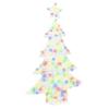 Christmas Tree with 100 Multicolor LEDs 120 Cm Acrylic