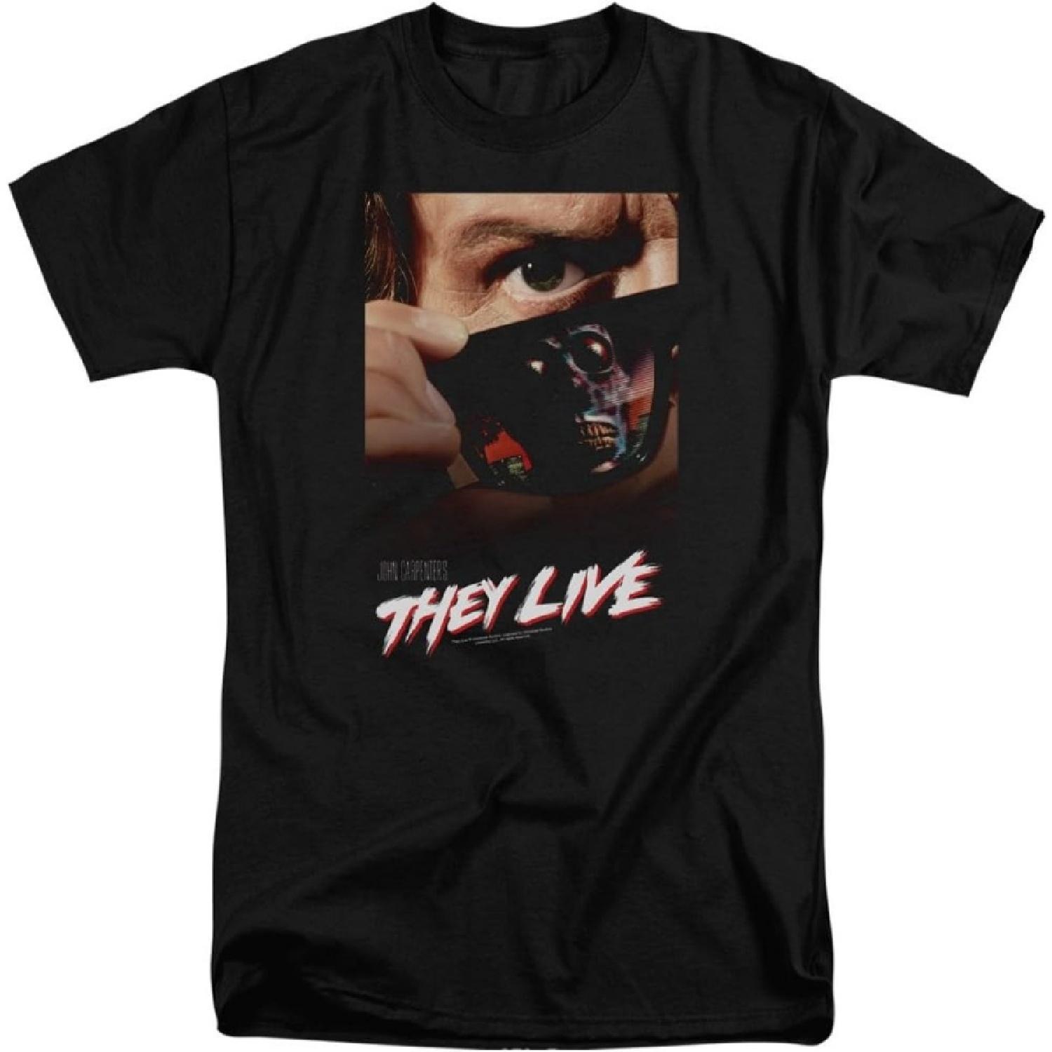 They Live Poster Tall T-Shirt, Black, 2XLT S