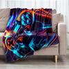 Game Controller Theme Printed Blanket - Perfect for Couch, Bed, Travel & Outdoor Use | Machine Washable, Cozy & Durable.